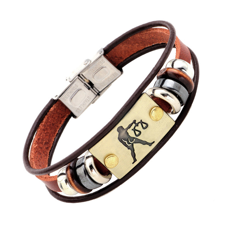 Personality Brown Aquarius Decorated Multilayer Bracelet,Fashion Bracelets