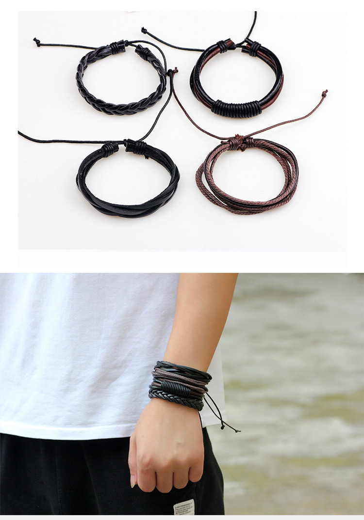 Personality Black Pure Color Decorated Multilayer Braceles,Fashion Bracelets