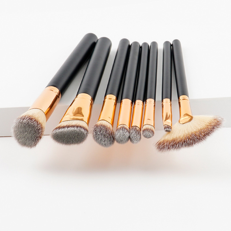 Fashion Gray Color-matching Decorated Brushes (8pcs),Beauty tools