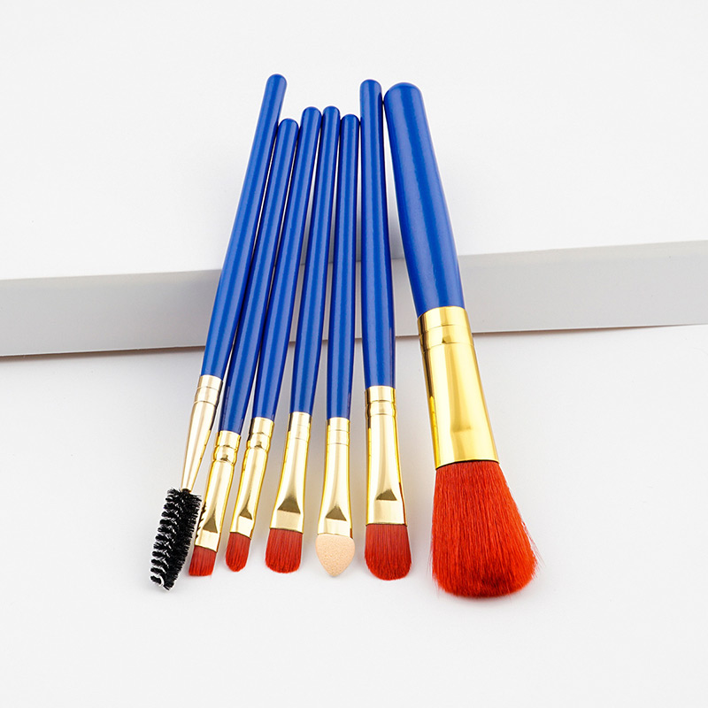Fashion Red Color-matching Decorated Brushes (7pcs),Beauty tools