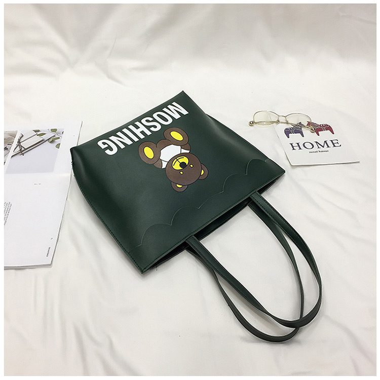 Lovely Black Bear Shape Decorated Bag,Messenger bags