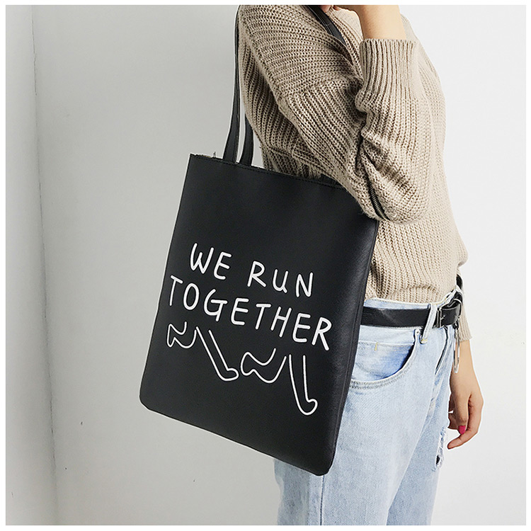 Fashion Black Letter Decorated Bag,Messenger bags