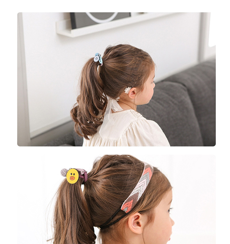 Cute White Fuzzy Ball Decorated Hair Band,Kids Accessories