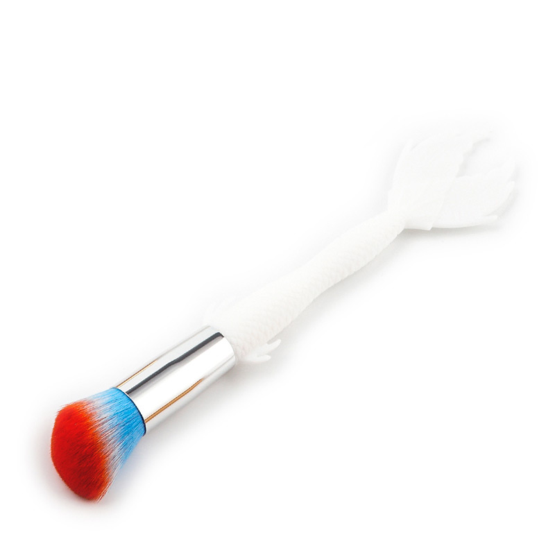 Fashion Multi-color Fan Shape Decorated Brush (1pcs),Beauty tools