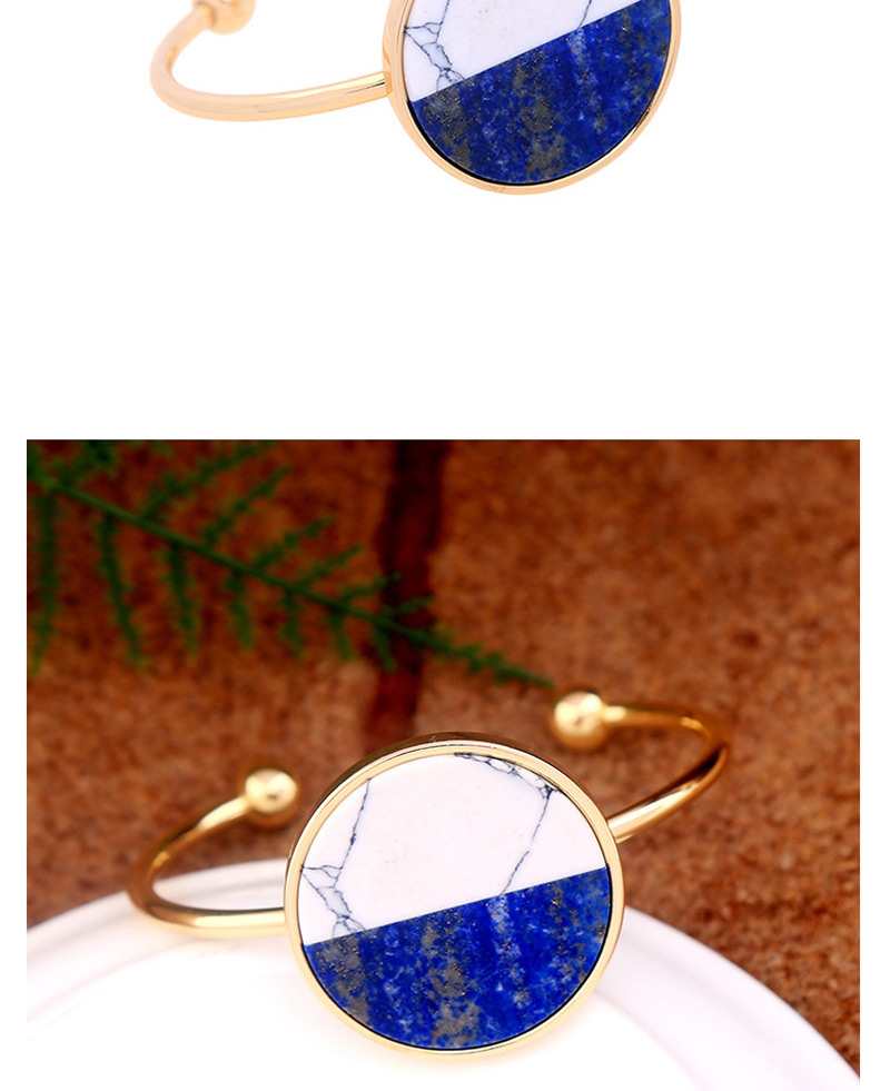 Fashion Sapphire Blue Color-matching Decorated Bracelet,Fashion Bangles