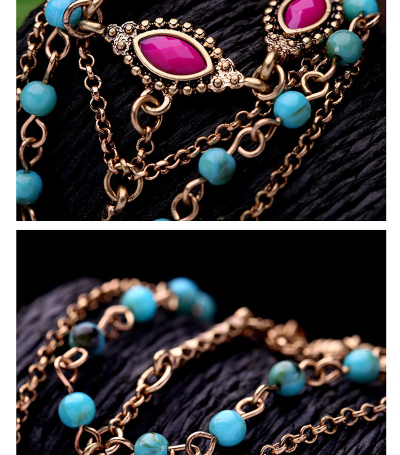 Fashion Multi-color Oval Shape Decorated Multilayer Bracelet,Fashion Bracelets