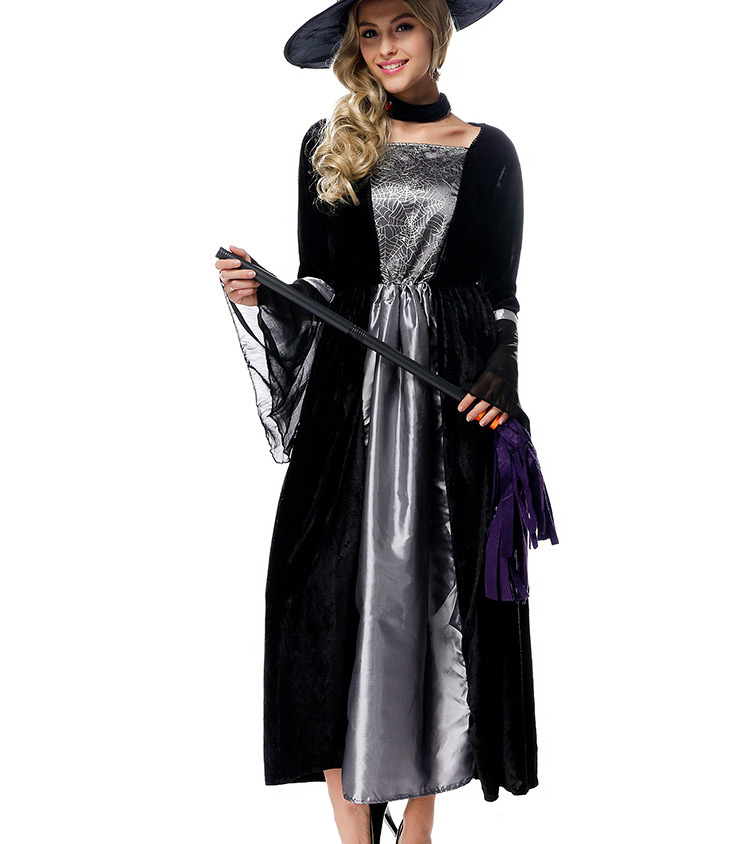Fashion Black Witch Decorated Costume,Festival & Party Supplies