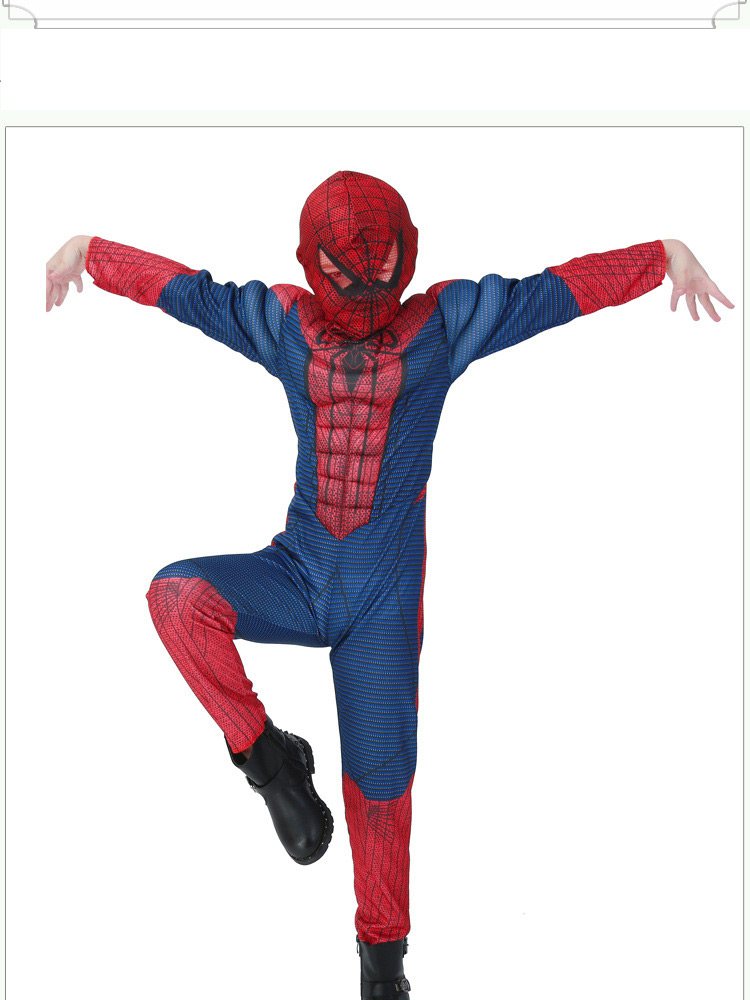 Fashion Dark Blue Spiderman Decorated Costume,Festival & Party Supplies