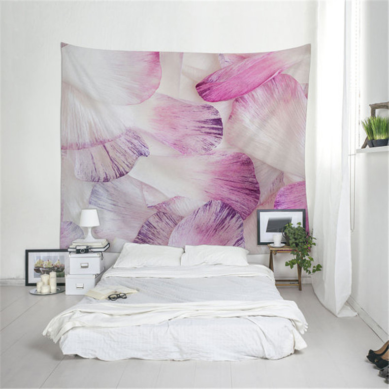 Fashion White+pink Petal Pattern Decorated Blanket,Cover-Ups