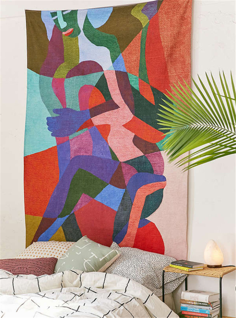 Fashion Multi-color Rainbow Pattern Decorated Blanket,Swim Towels