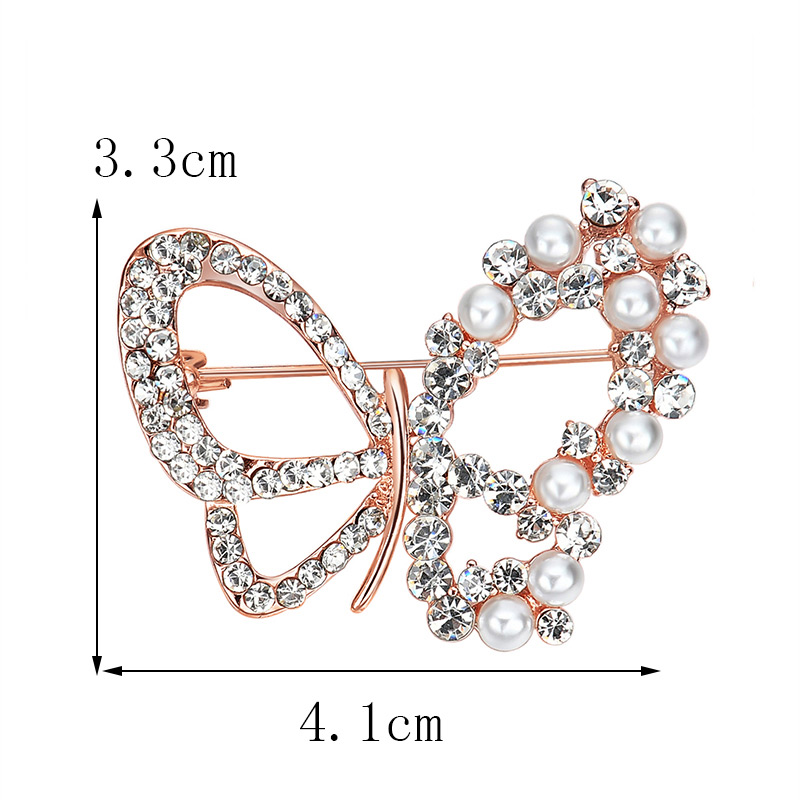 Elegant Gold Color Butterfly Shape Decorated Brooch,Korean Brooches
