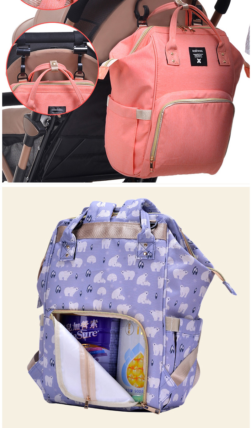 Fashion Blue Pure Color Decorated Backpack,Home storage