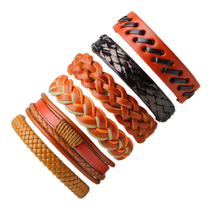 Fashion Brown Pure Color Decorated Bracelet ( 6 Pcs),Fashion Bracelets
