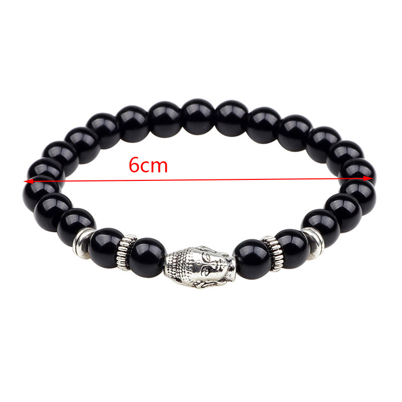 Fashion Silver Color+black Buddha Head Shape Decorated Bracelet,Fashion Bracelets