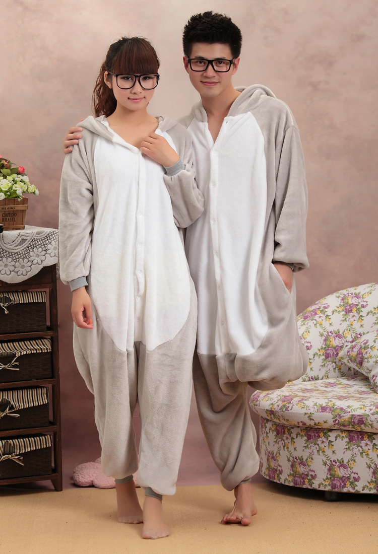 Fashion Gray Koala Shape Decorated Pajamas,Cartoon Pajama