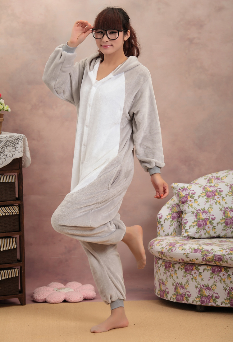 Fashion Gray Koala Shape Decorated Pajamas,Cartoon Pajama