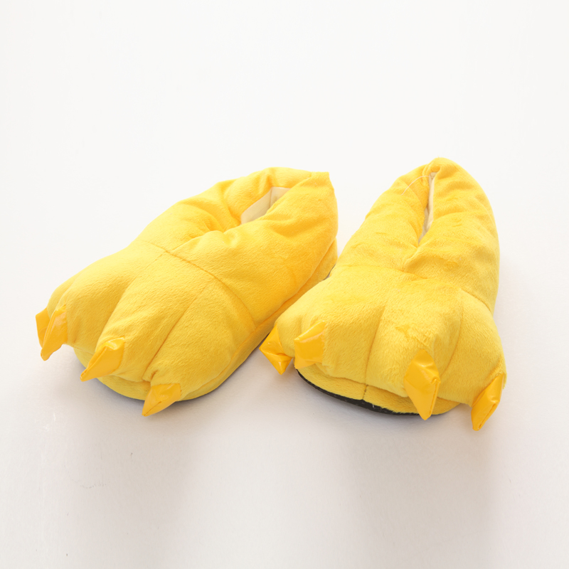 Fashion Yellow Pure Color Decorated Shoes,Slippers