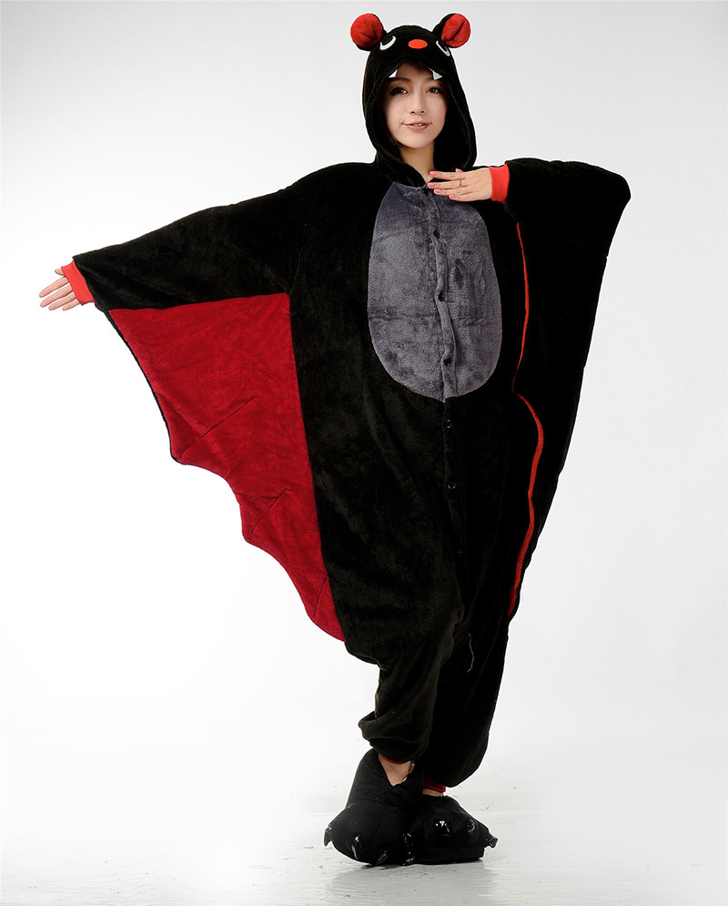 Fashion Black Bat Shape Decorated Nightgown,Others