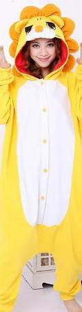 Fashion Yellow Lions Shape Decorated Nightgown,Cartoon Pajama