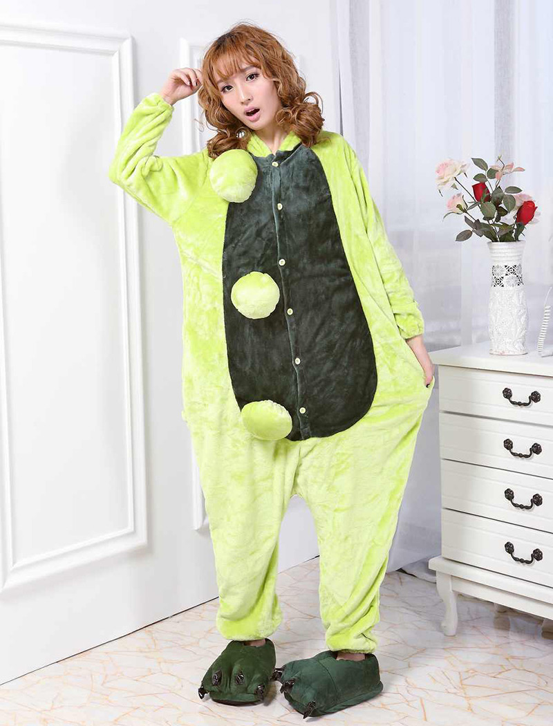 Fashion Green Pea Shape Decorated Nightgown,Cartoon Pajama