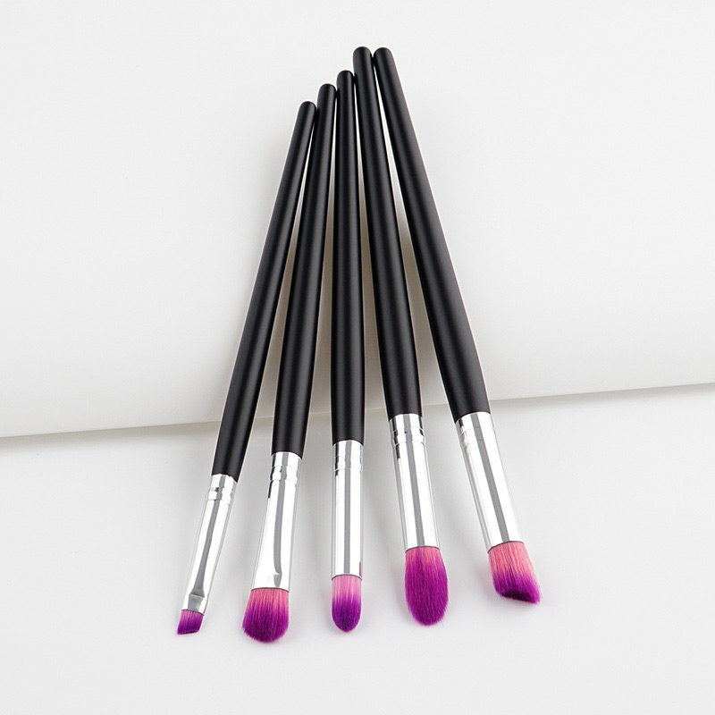 Fashion Pink+purple Color Matching Decorated Eyes Brush(5pcs),Beauty tools