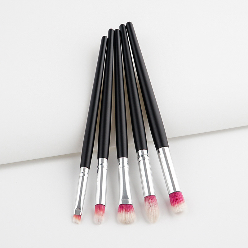 Fashion Red+white Color Matching Decorated Eyes Brush(5pcs),Beauty tools