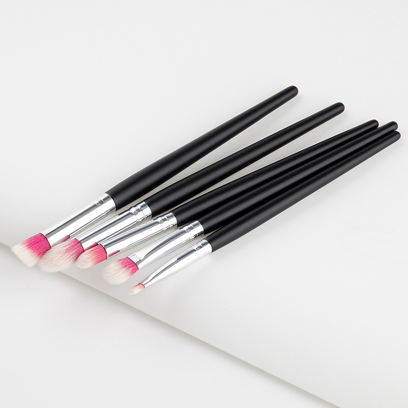 Fashion Red+white Color Matching Decorated Eyes Brush(5pcs),Beauty tools