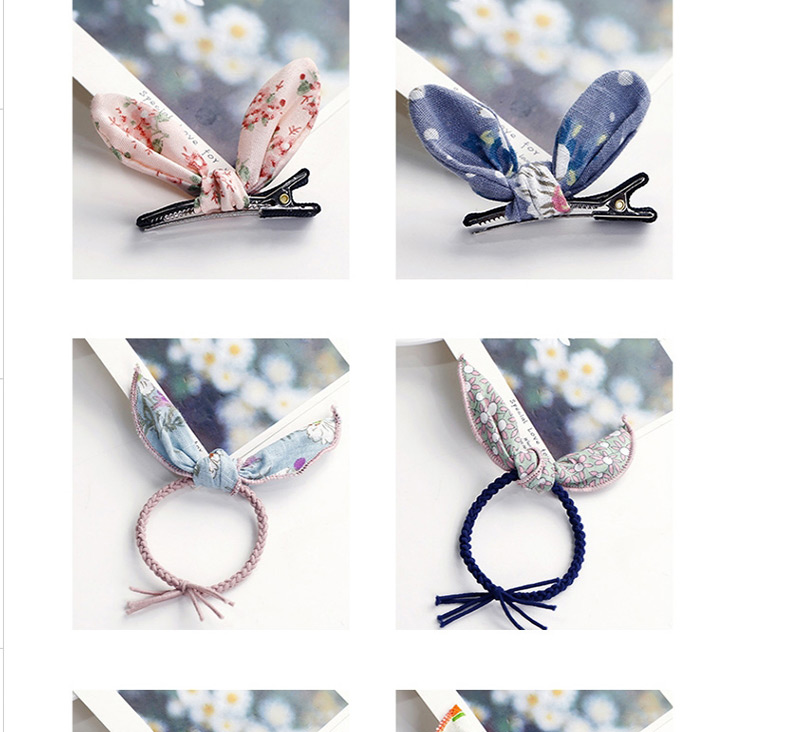Fashion Sapphire Blue Rabbit Ears Shape Decorated Hair Band,Kids Accessories