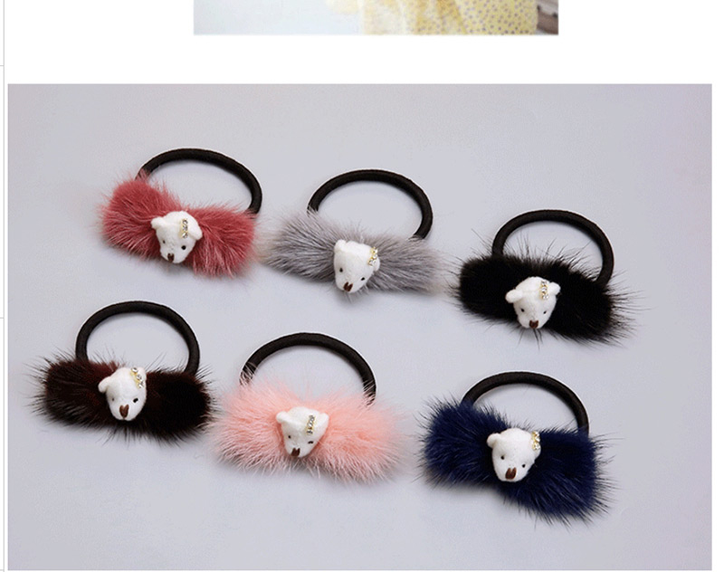 Lovely Navy Pearl&fuzzy Ball Decorated Hair Band,Kids Accessories