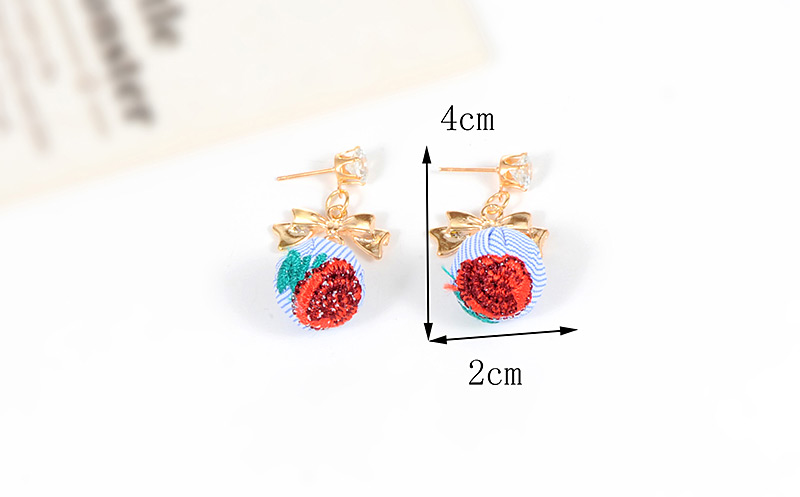 Fashion Red Bowknot Shape Decorated Earrings,Drop Earrings