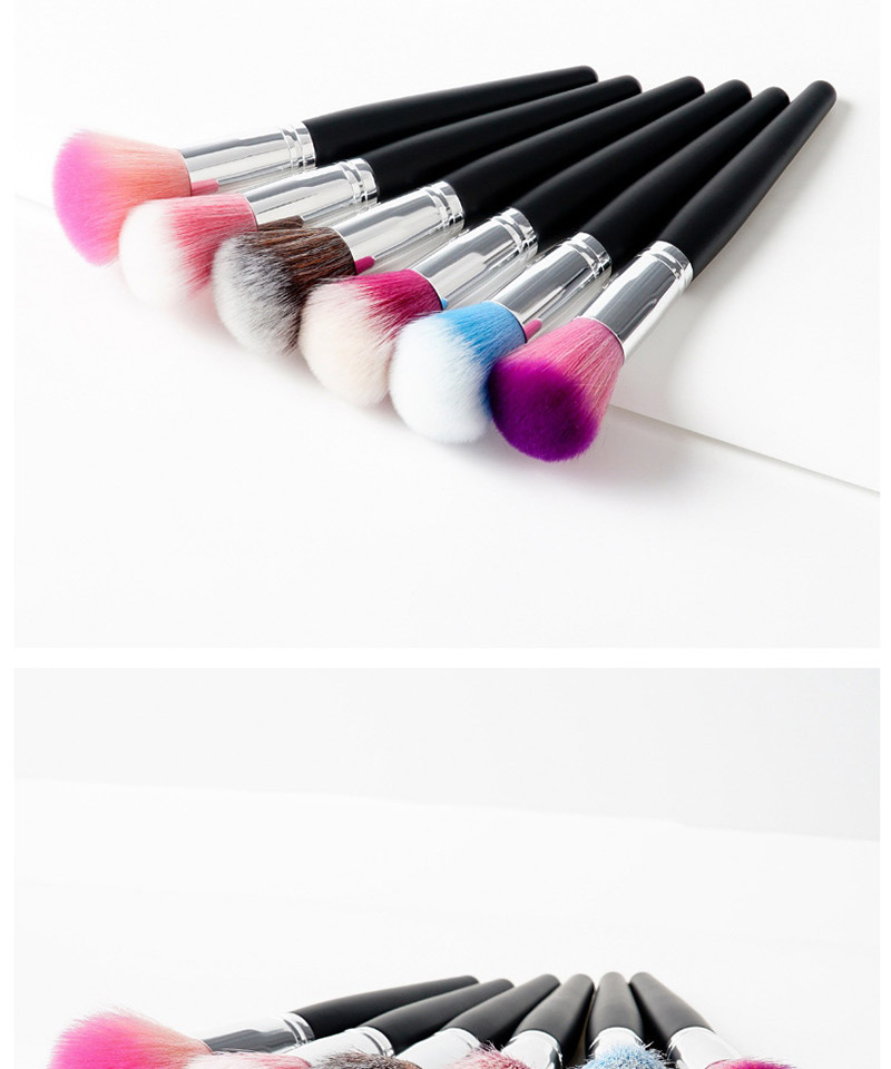 Fashion Brown+white Color Matching Decorated Makeup Brush,Beauty tools