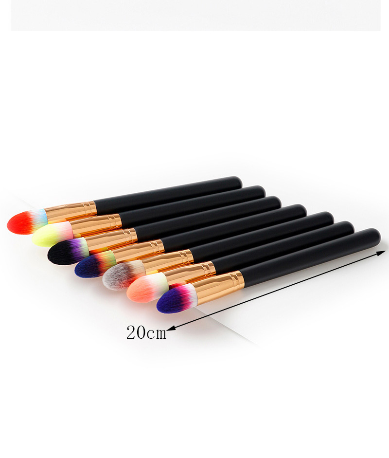 Fashion Beige+black+brown Color Matching Decorated Makeup Brush,Beauty tools