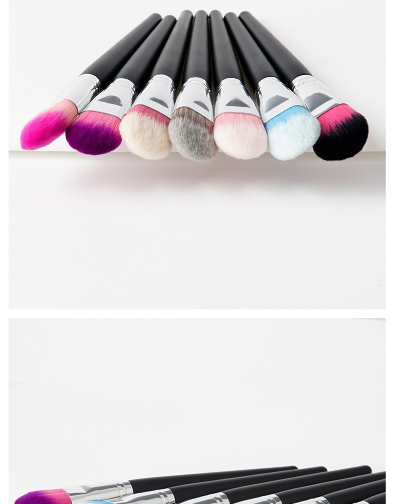 Fashion Pink+black Color Matching Decorated Makeup Brush,Beauty tools