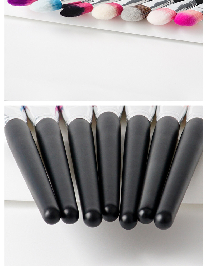 Fashion Red+black Color Matching Decorated Makeup Brush,Beauty tools