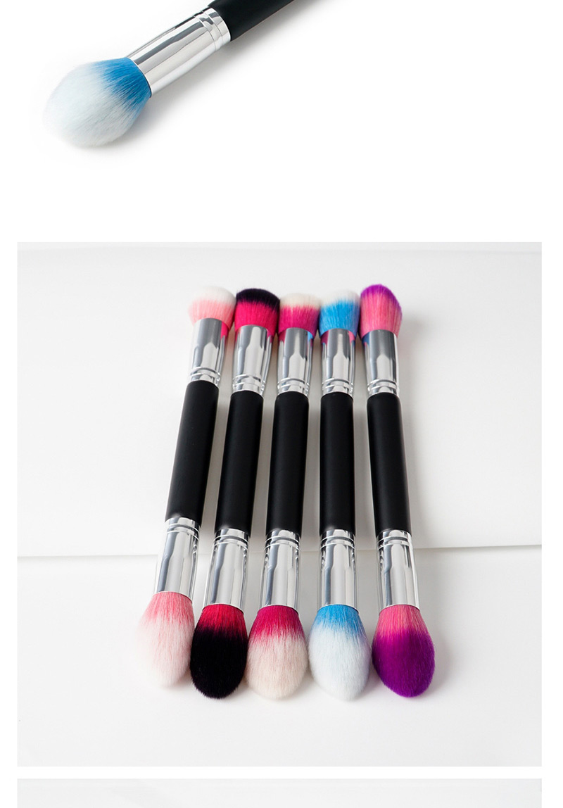 Fashion White+blue Color Matching Decorated Makeup Brush,Beauty tools