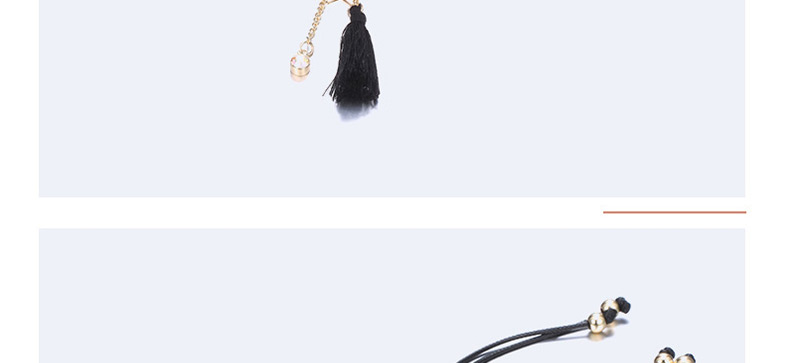 Fashion Black Tassel&star Pendant Decorated Bracelet,Fashion Bracelets