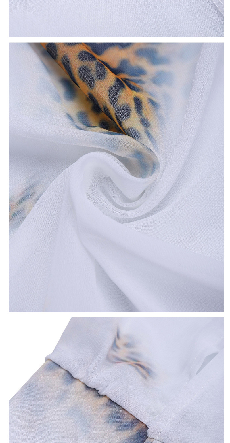 Sexy White V Neckline Decorated Bandage Design Long Smock,Sunscreen Shirts