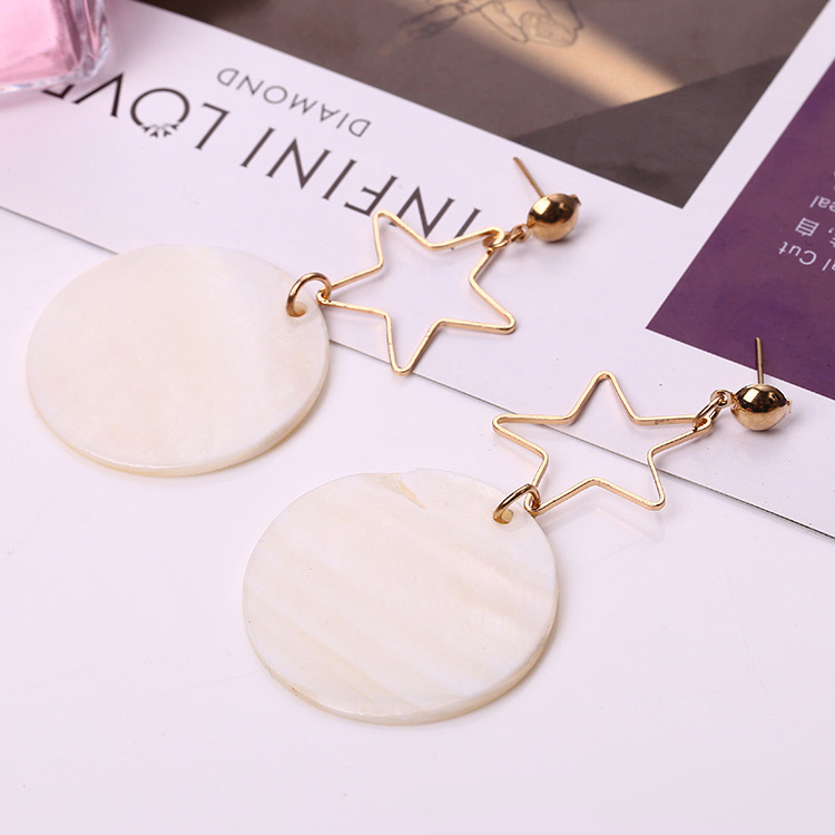 Fashion Gold Color Round Shape Decorated Simple Earrings,Drop Earrings