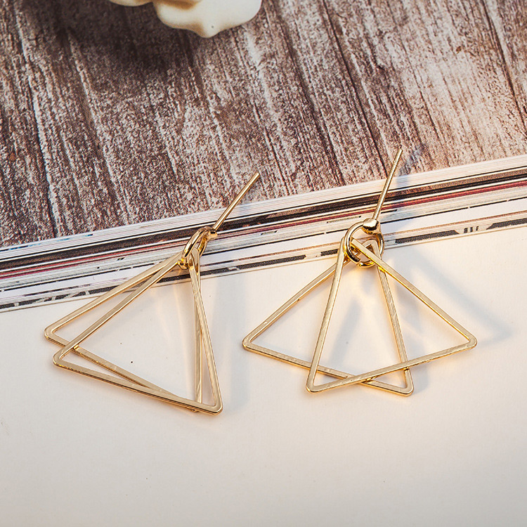 Elegant Silver Color Square Shape Decorated Pure Color Earrings,Drop Earrings