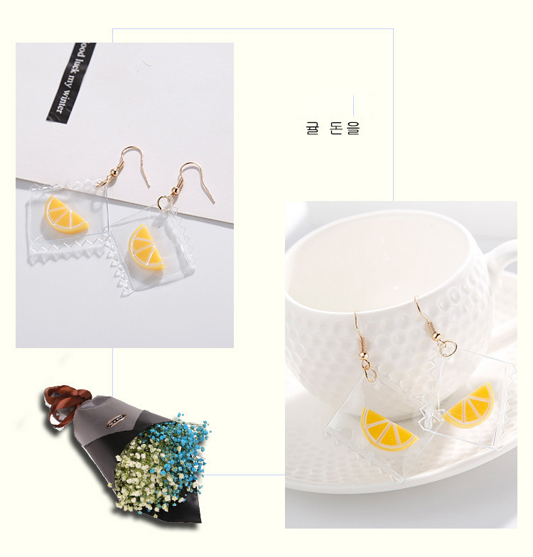 Personality White Ice Cream Pendant Decorated Earrings,Drop Earrings