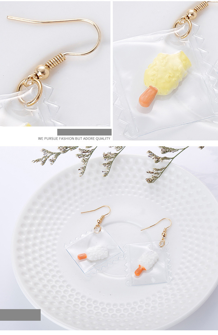 Fashion Pink Ice Cream Pendant Decorated Earrings,Drop Earrings