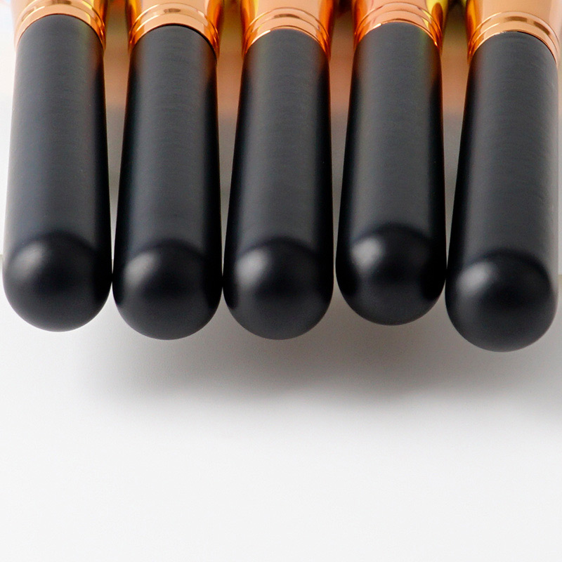 Fashion Yellow+orange Round Shape Decorated Makeup Brush(1pc),Beauty tools