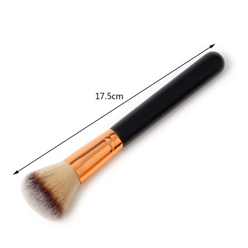 Fashion Gray+coffee Round Shape Decorated Makeup Brush(1pc),Beauty tools