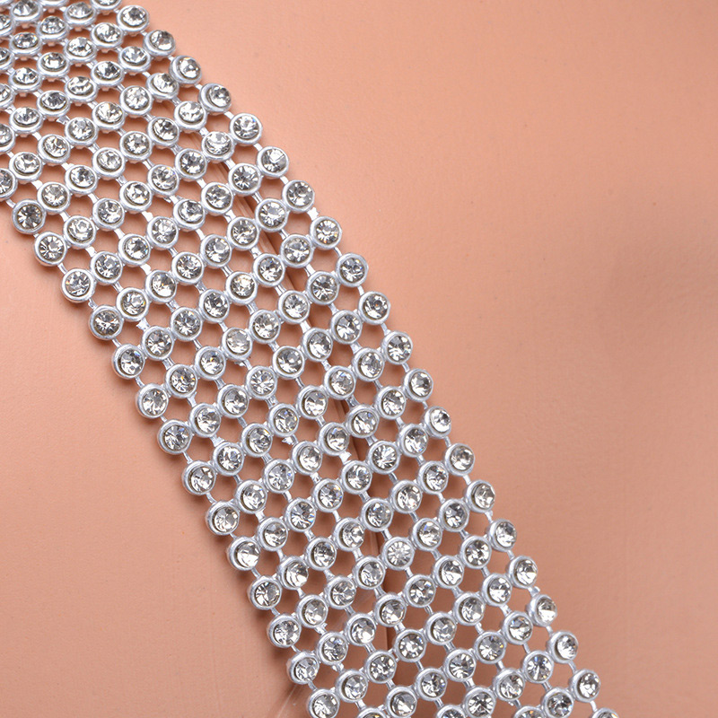 Fashion Silver Color Full Diamond Decorated Pure Color Body Chain,Body Piercing Jewelry