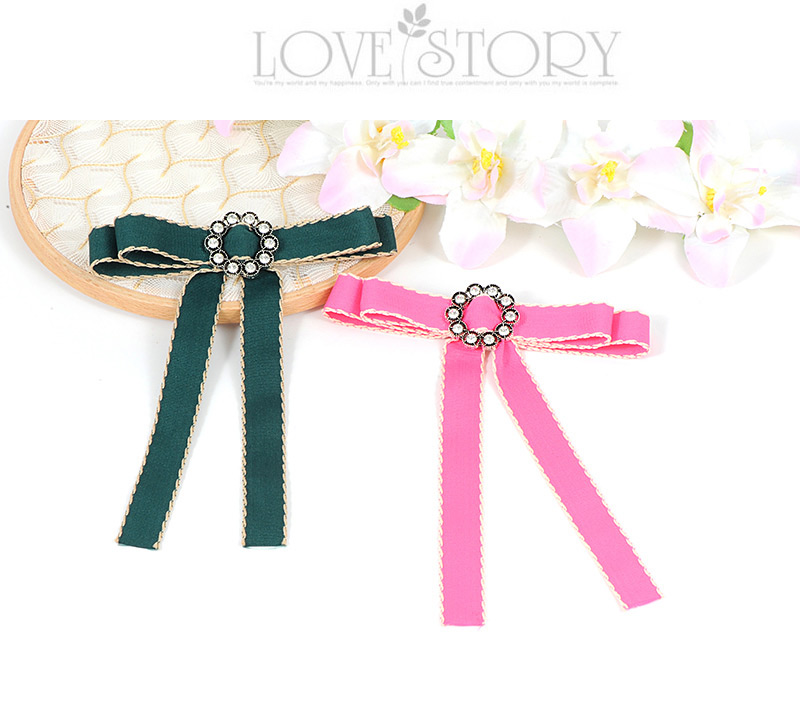 Trendy Pink Bowknot Decorated Simple Brooch,Korean Brooches