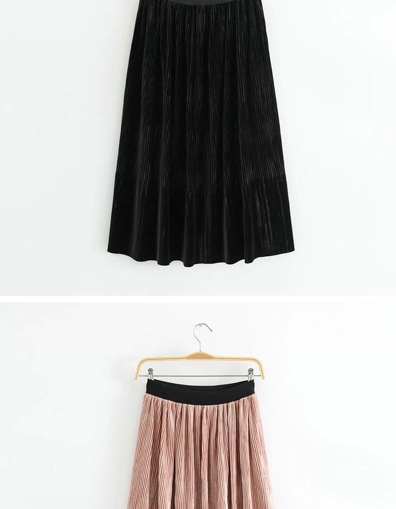 Trendy Pink Stripe Pattern Design Long Skirt,Skirts
