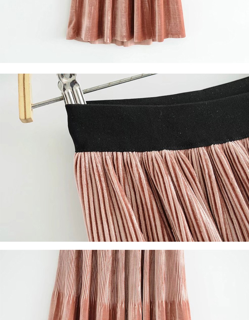 Trendy Gray Stripe Pattern Design Long Skirt,Skirts