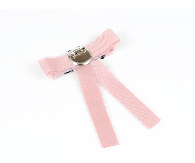 Trendy Pink Bee Decorated Bowknot Design Brooch,Korean Brooches