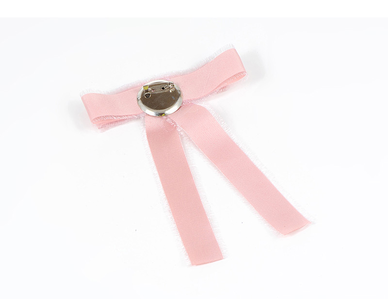 Trendy Pink Snowflake Decorated Bowknot Design Brooch,Korean Brooches