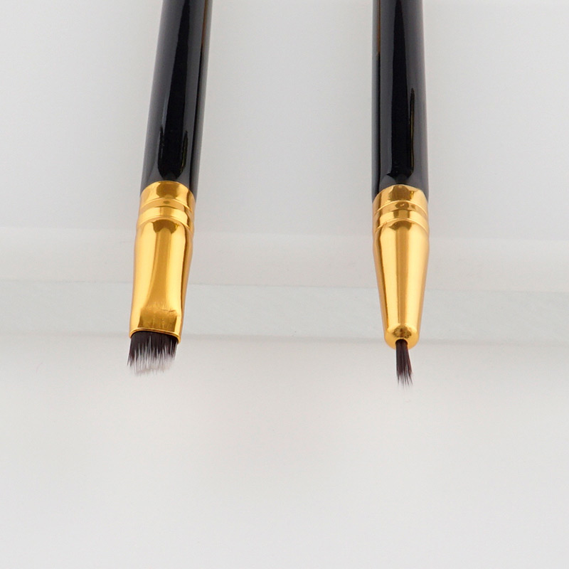 Fashion Black+gold Color Color Matching Decorated Eyeliner Brush(1pc),Beauty tools